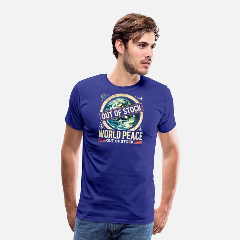 World Peace Out of Stock - Retro Earth Design