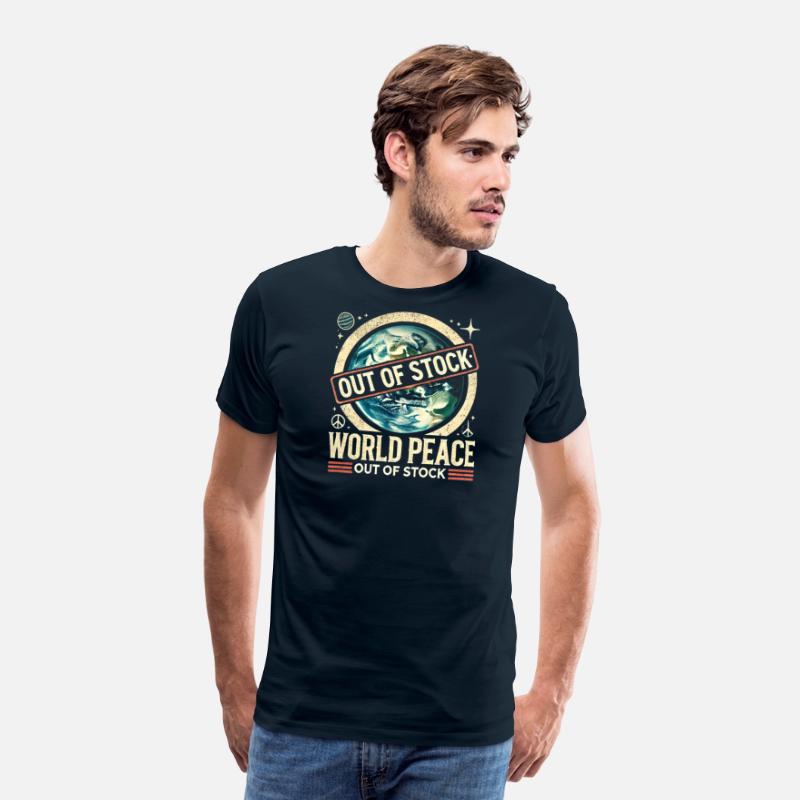 World Peace Out of Stock - Retro Earth Design