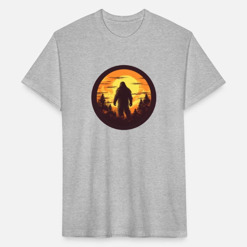 Yeti Walking to the Sunset