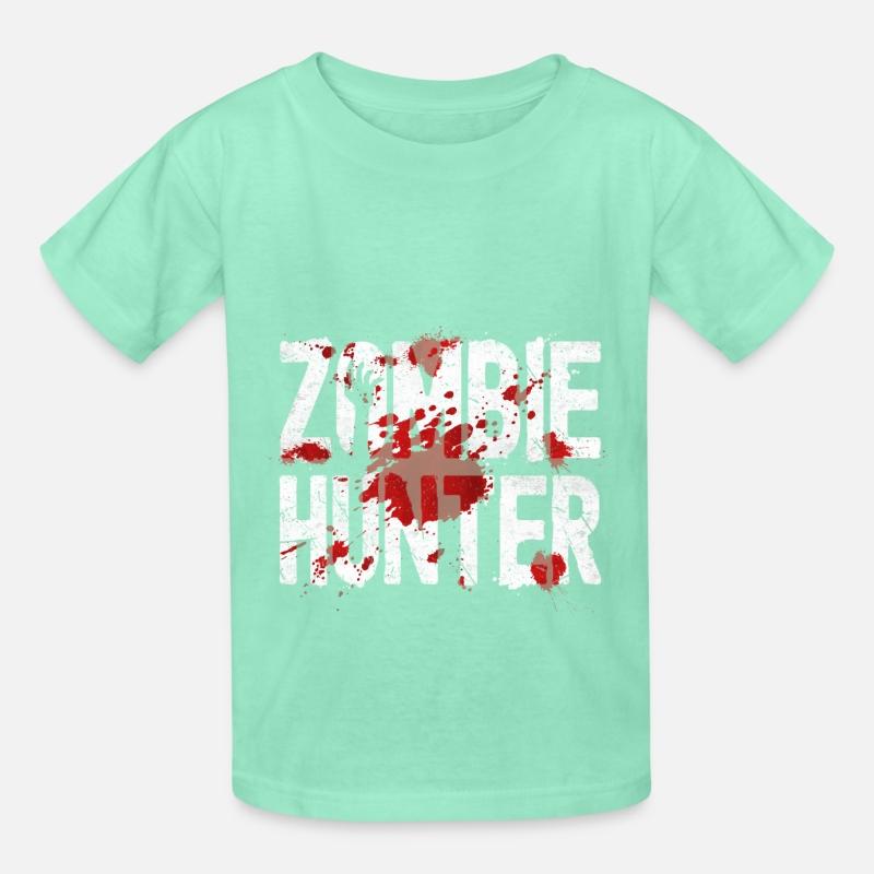 Zombie Hunter Creepy Scary Blood Splatter Zombies